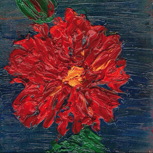 Czerwony kwiat, 27x20 cm