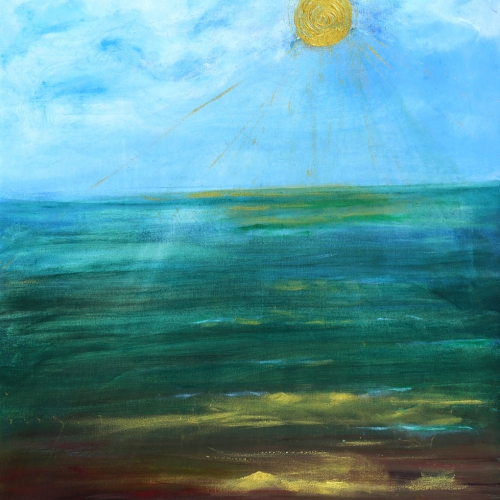 Słońce na plaży, 60,5x50 cm